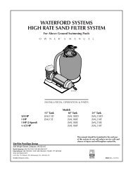 waterford systems high rate sand filter system - Cheap Pool Products