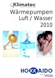 Luft / Wasser WÃƒÂ¤rmepumpen 2010 - bei Klimatec GmbH