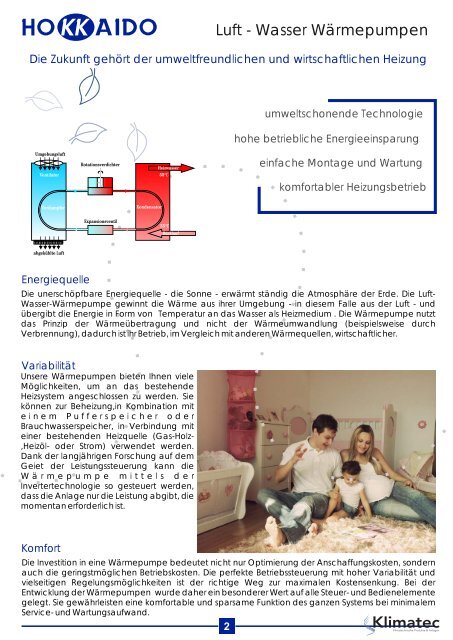 Luft / Wasser WÃƒÂ¤rmepumpen 2010 - bei Klimatec GmbH