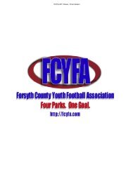 FCYFA 2011 Rules - Final Version - Bennett Park Raiders