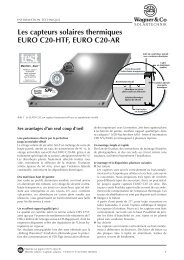 Les capteurs solaires thermiques EURO C20-HTF, EURO C20-AR