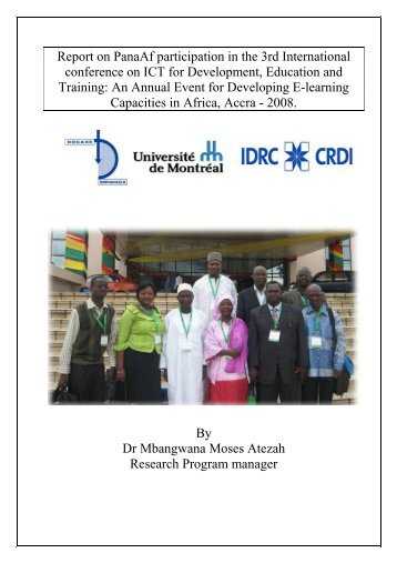 Report of the 3rd International conference on ICT for ... - ERNWACA