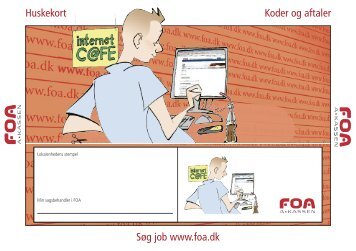 WEB a-kasse Huskekort til koder og aftaler - FOA