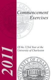 Commencement Exercises - University of Charleston