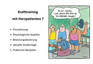 Krafttraining mit Herzpatienten - bei Physiobase