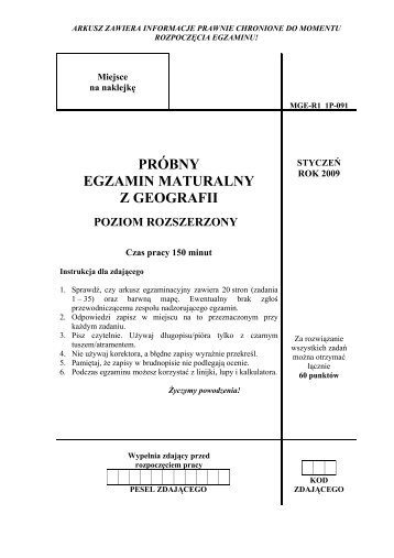 Poziom rozszerzony - dlaStudenta.pl