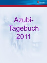 Azubi- Tagebuch 2011 - Rostocker StraÃŸenbahn AG