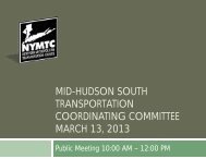 Presentation - New York Metropolitan Transportation Council