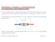 t Hooft mechanism of confinement or dual Meissner effect