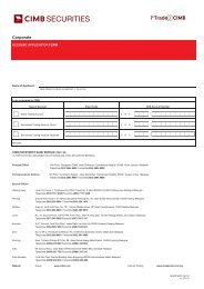 Corporate Account Application Form (PDF) - i*Trade@CIMB MY