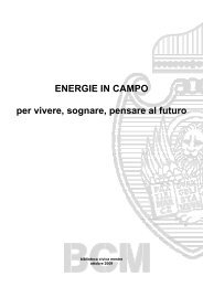 Bibliografia Energie in campo (File PDF 970 KB - SBU - Comune di ...