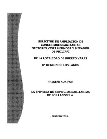 solicitud de ampliaciÃ³n de concesiones sanitarias sectores ... - Siss