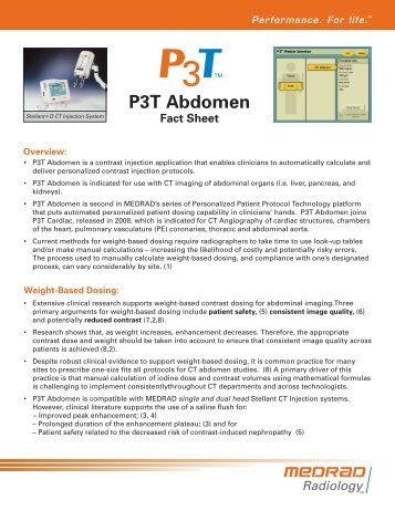 P3T Abdomen Fact Sheet - Medrad