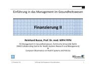Finanzierung II - Wirtschaft und Management