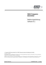 584S Frequenz- Umrichter Bedienungsanleitung Software 6.1
