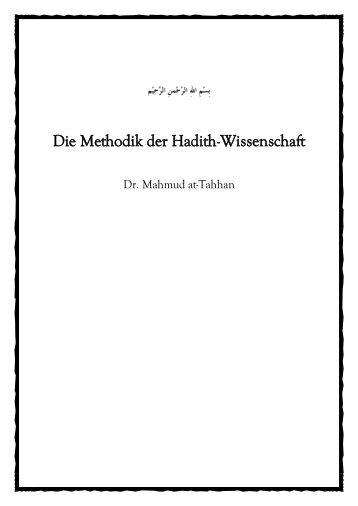 Methodik der Hadith-Wissenschaft.pdf - Salaf.de