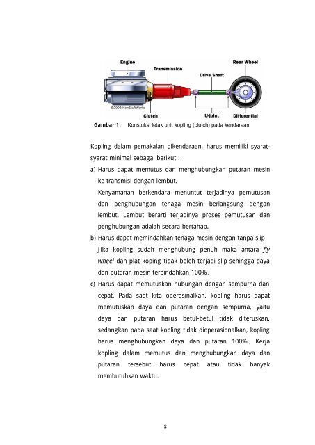 perbaikan kopling dan komponen-komponennya - e-Learning ...