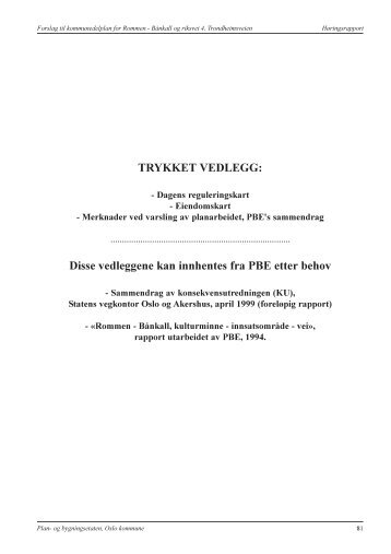 Trykket vedlegg - Plan