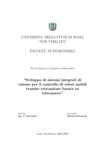 Tesi - UniversitÃ  di Roma - Tor Vergata