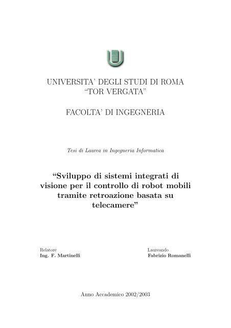 Tesi - UniversitÃ di Roma - Tor Vergata