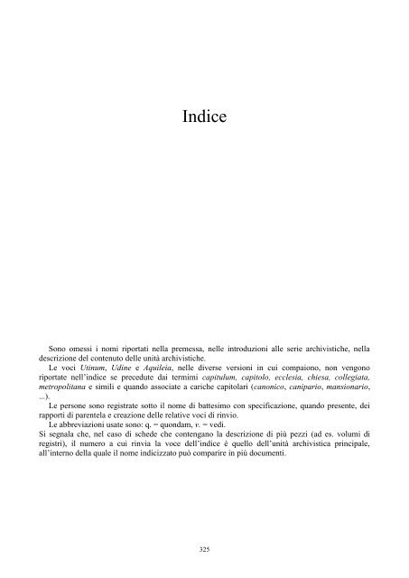 Indice dei nomi - Webdiocesi