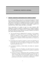 INFORME DEL COMIT DE AUDITORIA - NH Hoteles