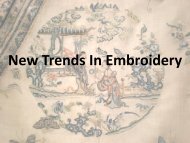 New Trends In Embroidery