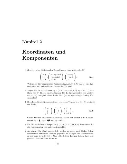 Lineare Algebra - Fachhochschule Frankfurt am Main