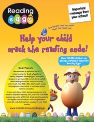 Reading Eggs Brochure - Wilmington Public Schools