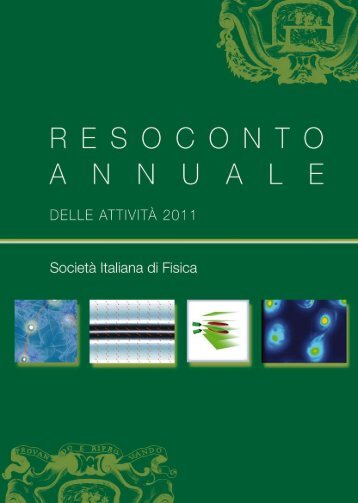 il resoconto annuale - SocietÃ  Italiana di Fisica