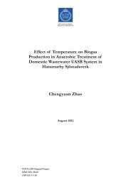 Effect of Temperature on Biogas Production in Anaerobic ... - KTH