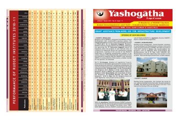 Yashogatha January -  March.pmd - Rudset Institute