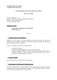 departement du doubs - CommunautÃ© de Communes du Mont d'Or ...