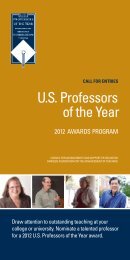 U.s. Professors of the Year - US Professor of the Year Awards