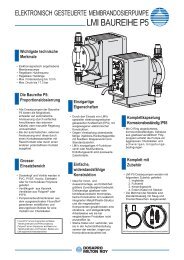 LMI BAUREIHE P5 - Dosierpumpen | Milton Roy Deutschland