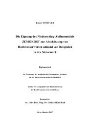 Die Eignung des Niederschlag-Abflussmoduls ZEMOKOST zur ...