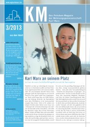 KM Magazin 3/2013 - Karl Marx