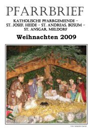 Weihnachten 2009 - Katholische Pfarrgemeinde St. Josef - Heide