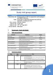 1 Study visit group report