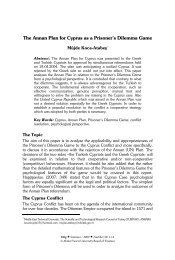 The Annan Plan for Cyprus as a Prisoner's Dilemma Game