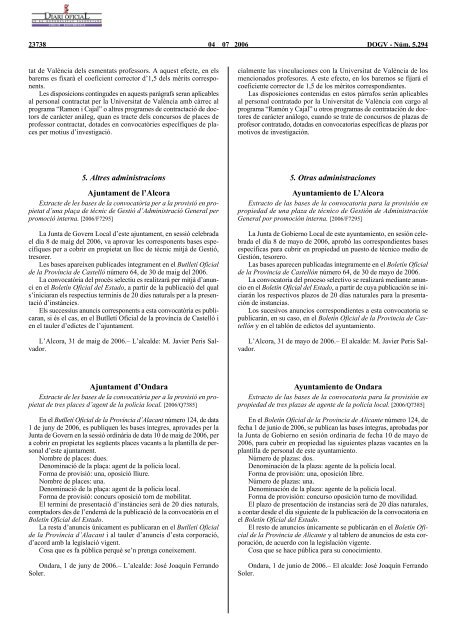 pdf 731KB - Diari Oficial de la Comunitat Valenciana - Generalitat ...