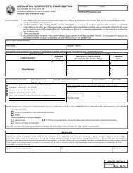 Form 136 Application for Property Tax Exemption