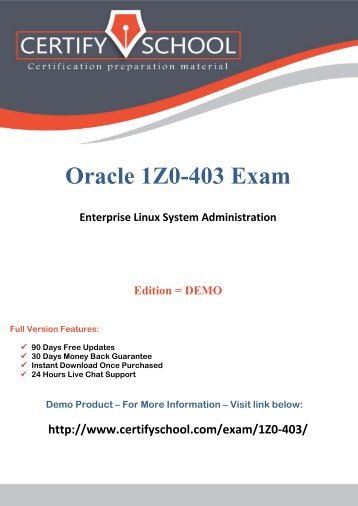 1Z0-403 Exam