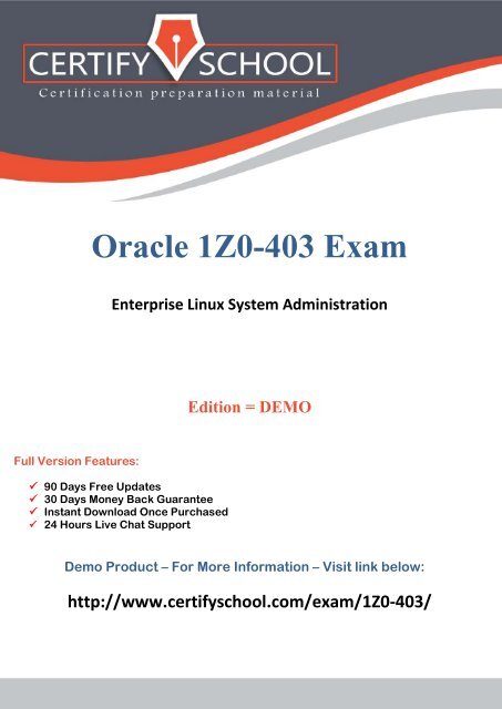 1Z0-403 Exam