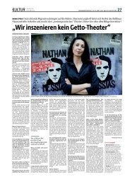 „Wir inszenieren kein Getto-Theater“