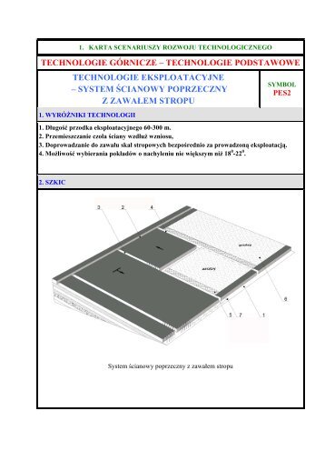 TECHNOLOGIE GÓRNICZE – TECHNOLOGIE PODSTAWOWE ...