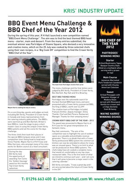 BBQ CHEF OF THE YEAR - CESA