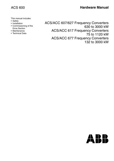 En Acs Acc 607 617 627 677 Hardware Manual Abb