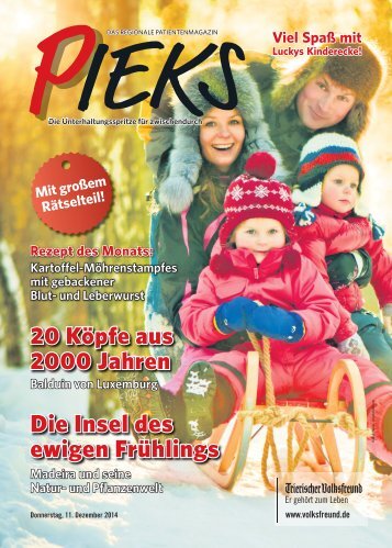 Das Regionale Patientenmagazin - Pieks 12/2014