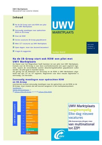 Nieuwsbrief april 2009 (PDF, 88 Kb) - Uwv
